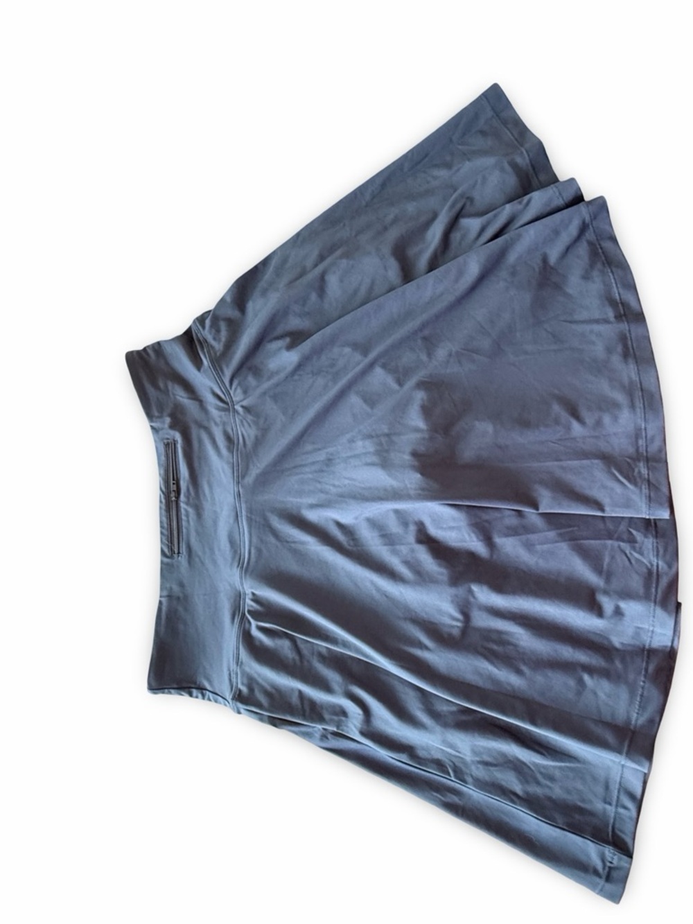 Navy Tennis Skirt with Built-in Shorts, Back Pocket & Adjustable Waistband - Picture 7 of 8